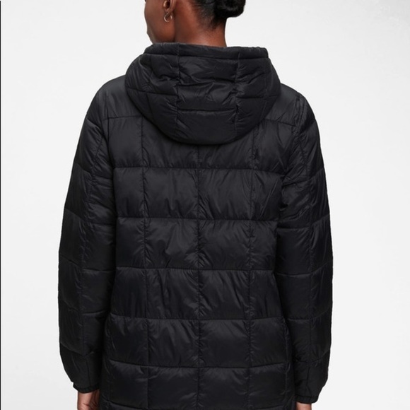 NWT GAP 100% Recycled Nylon Relaxed Lightweight Puffer Jacket/ NAVY BLUE - Picture 2 of 5